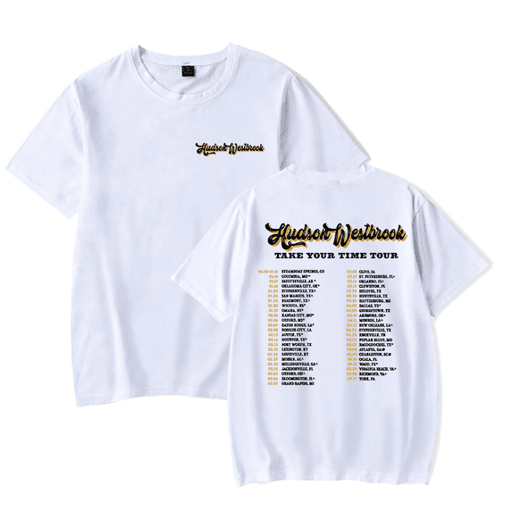 Hudson Westbrook Merch T-Shirt Take Your Time Tour 2025 Tee Country Music Short Sleeve Top T Shirts Crewneck