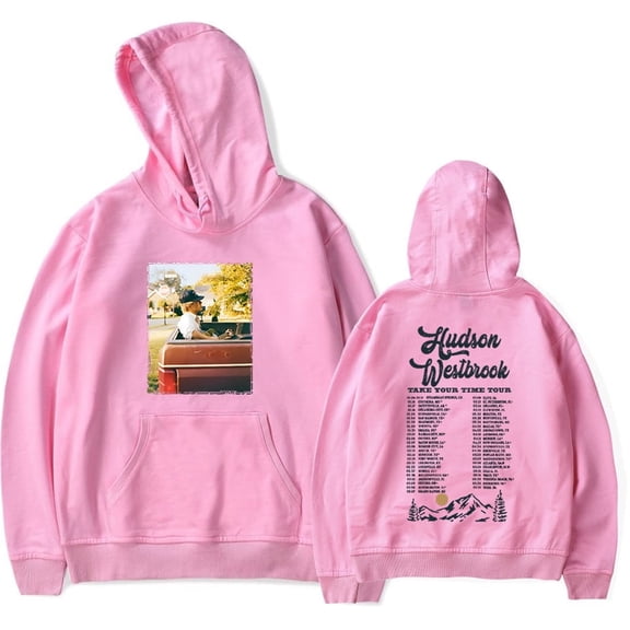 Hudson Westbrook "Take Your Time Tour 2025" Merch Unisex Hip-Hop Fleece Lined Pullover Hoodie
