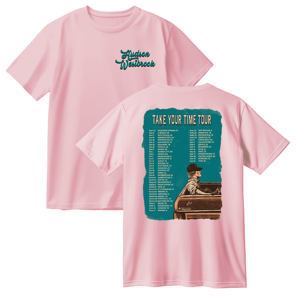 Hudson Westbrook Take Your Time Tour Cotton T-shirt Women Men Short Sleeve Crewneck Tee