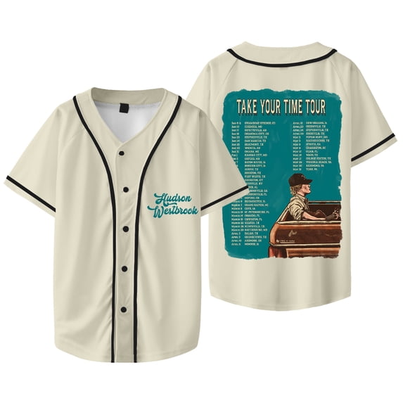 Hudson Westbrook Take Your Time Tour Dates Baseball Jacket Tee Summer Unisex Short Sleeve T-Shirts