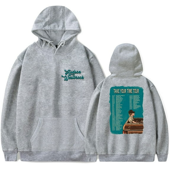 Hudson Westbrook Take Your Time Tour Hoodie Long Sleeve Pullover Sweatshirt Women Men Casual Fashion Clothes