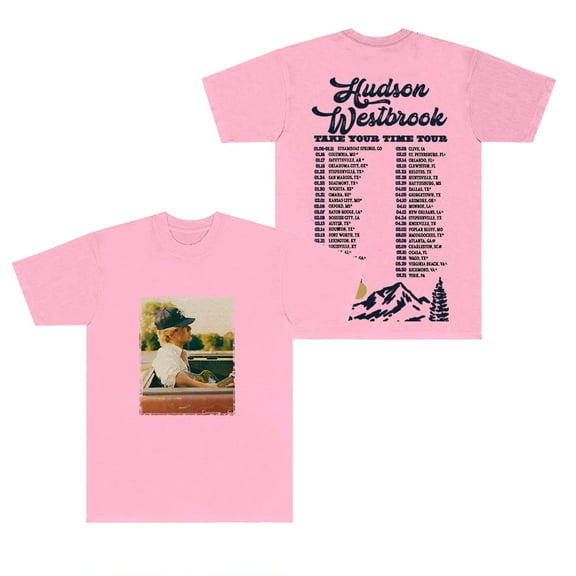 Hudson Westbrook Take Your Time Tour T-Shirts Summer Women Men Fashion Crewneck Short Sleeve Tee