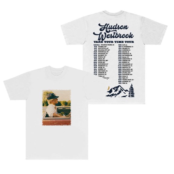 Hudson Westbrook Take Your Time Tour T-Shirts Summer Women Men Fashion Crewneck Short Sleeve Tee