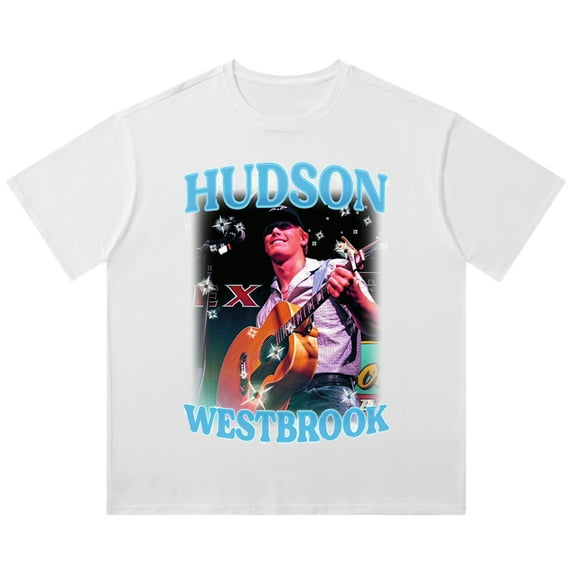Hudson Westbrook Vintage Wash Tee Summer Unisex Fashion Crewneck Short Sleeve Cotton T-Shirts