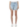 thumbnail image 1 of Hudson Womens Devon Denim Destructed Shorts Blue 27, 1 of 2
