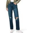 thumbnail image 1 of Hudson Womens Jade Loose Fit Destroyed Straight Leg Jeans, 1 of 2