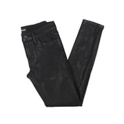 Hudson Womens Natalie Mid Rise Coated Skinny Jeans
