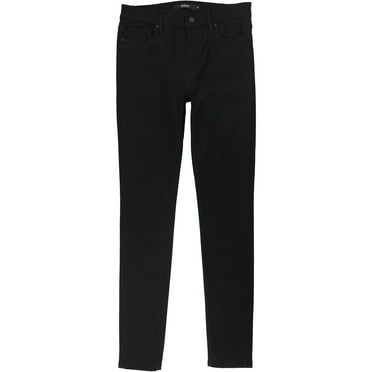 Hudson Womens Nico Mid Rise Skinny Fit Jeans, Black, 28