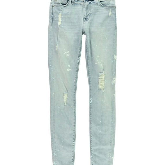 Hudson Womens Nico Ripped Skinny Fit Jeans, Blue, 24