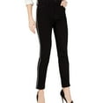 thumbnail image 1 of Hudson Womens Metallic Stripe Skinny Fit Jeans, Black, 25, 1 of 2
