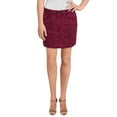 thumbnail image 1 of Hudson Womens Viper Animal Print Mini Denim Skirt Pink 26, 1 of 2