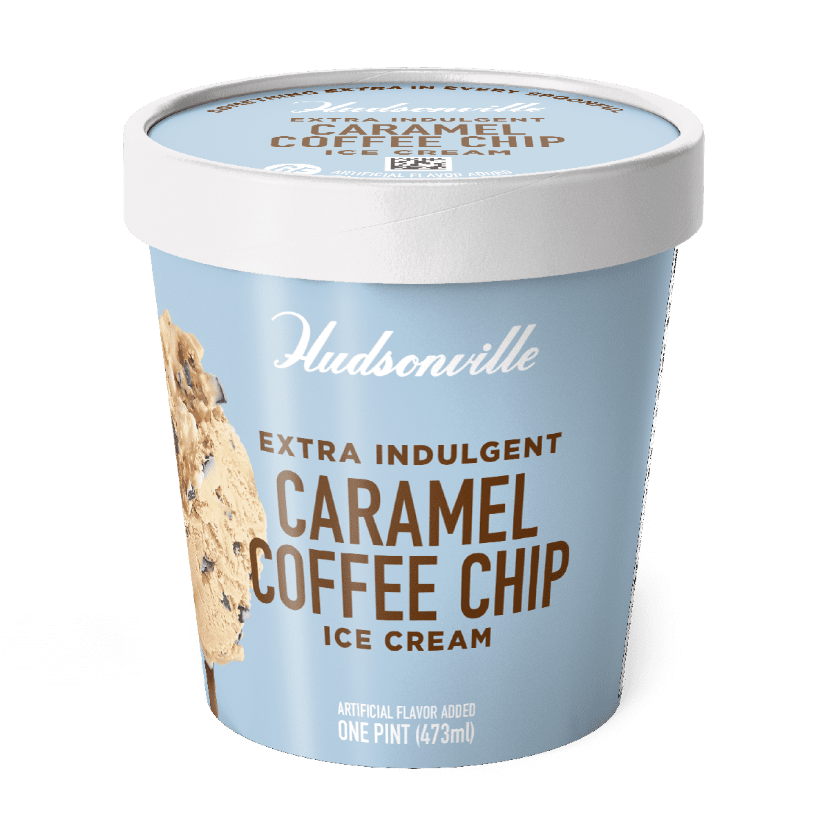 Hudsonville Extra Indulgent Kosher Caramel Coffee Chip Ice Cream, Pint