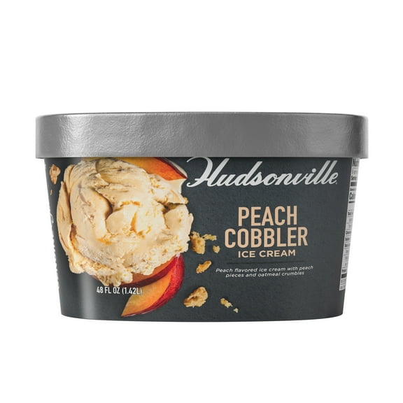 Hudsonville Peach Cobbler Ice Cream, 48 fl oz, 1 Count