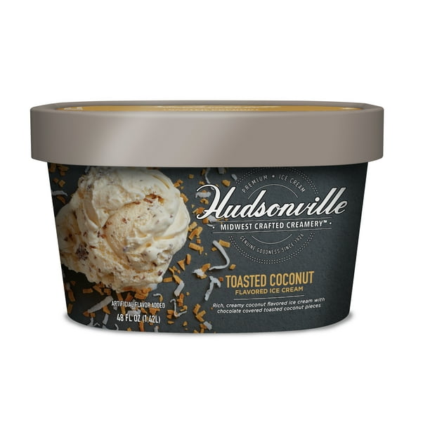 Hudsonville Toasted Coconut Flavored Ice Cream, 48 fl oz