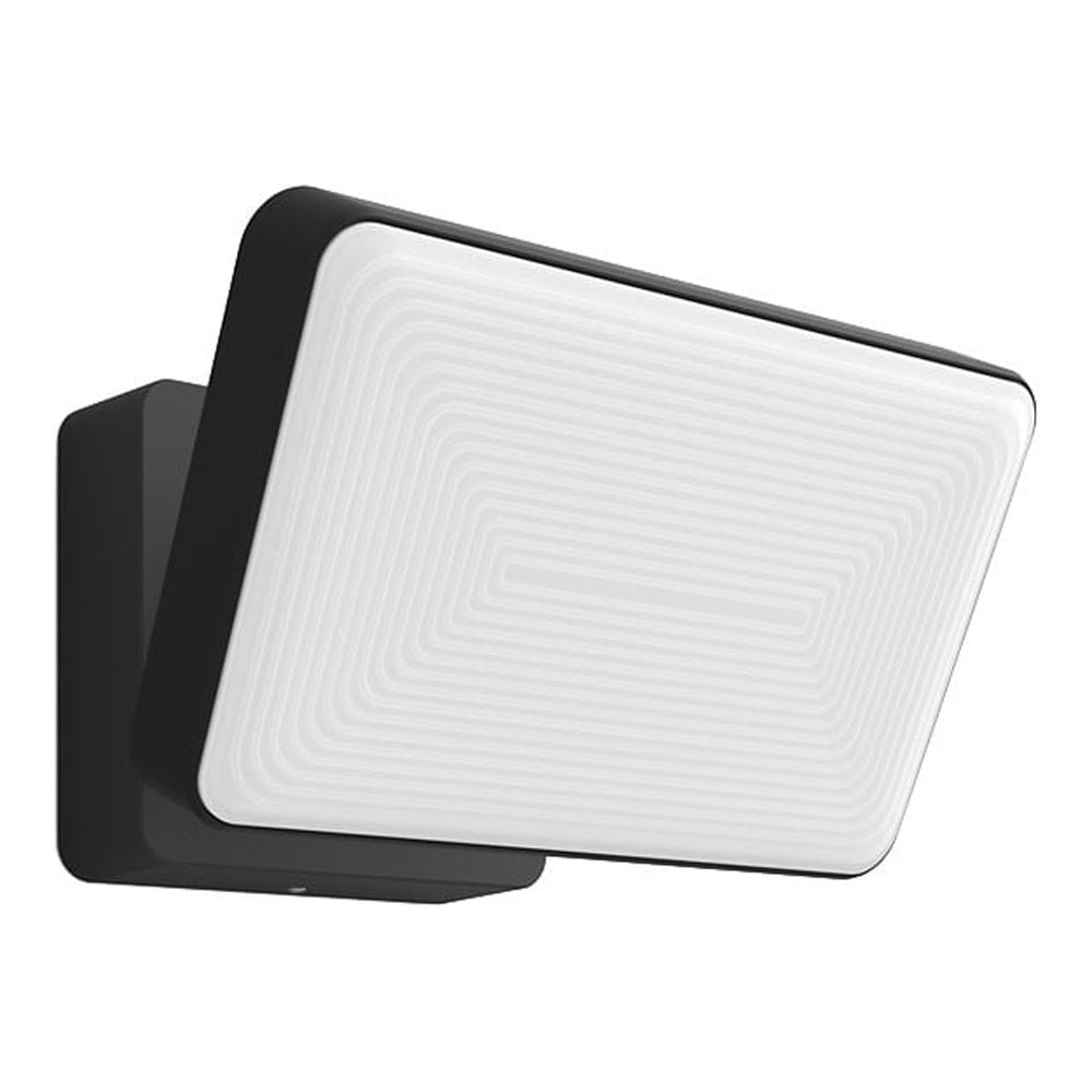 Black and White LED Smart Outdoor Floodlight with Remote Control