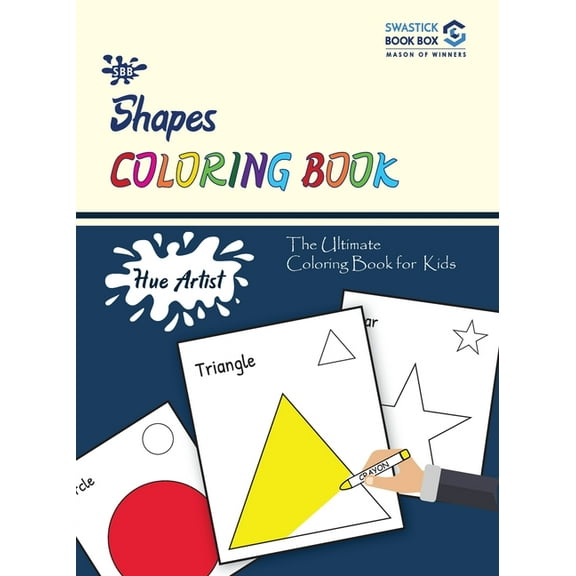 Hue Artist - Shapes Colouring Book, (Paperback)