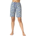 thumbnail image 1 of Hue BAJA BLUE Women's Classic Lemons PJ Bermuda Shorts, US Large, 1 of 3