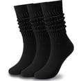 thumbnail image 1 of Hue & Hold 3 Pairs Slouch Socks for Women Size 9-11 Soft Extra Long Scrunch Knee High Boot Socks, 1 of 13