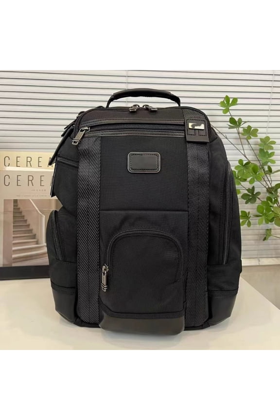 Black Nylon Traveler Backpack, Carry On Travel Backpack for Women & Men, Personal Item Travel Bag, Lightweight & Durable, Padded Straps