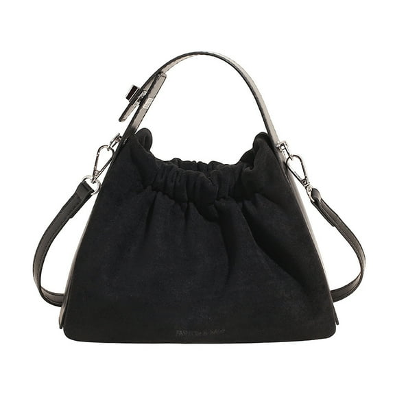 Hue & Hold  Suede Crossbody bags for Women Crossbody Purse Shoulder Bag Handbag, Black