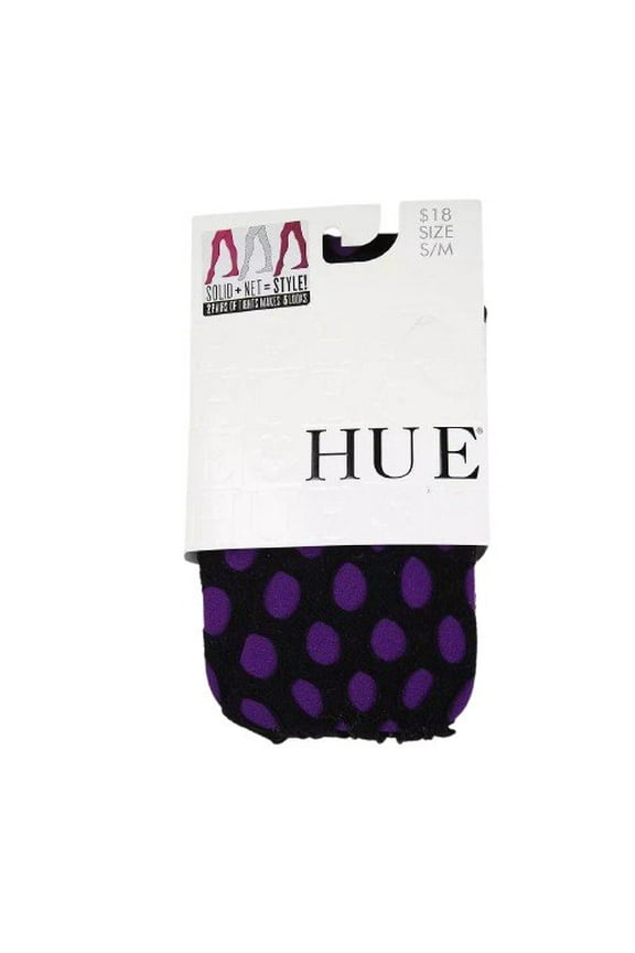Layered Net Tights 2 Pair Pack Womens S/M Black/Purple Black Trendy DD0712