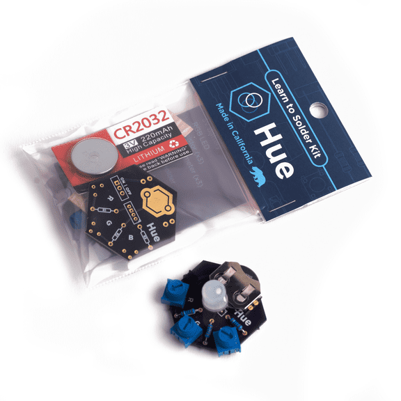 Hue | Learn to Solder Kit | Educational STEM Electronics Kit