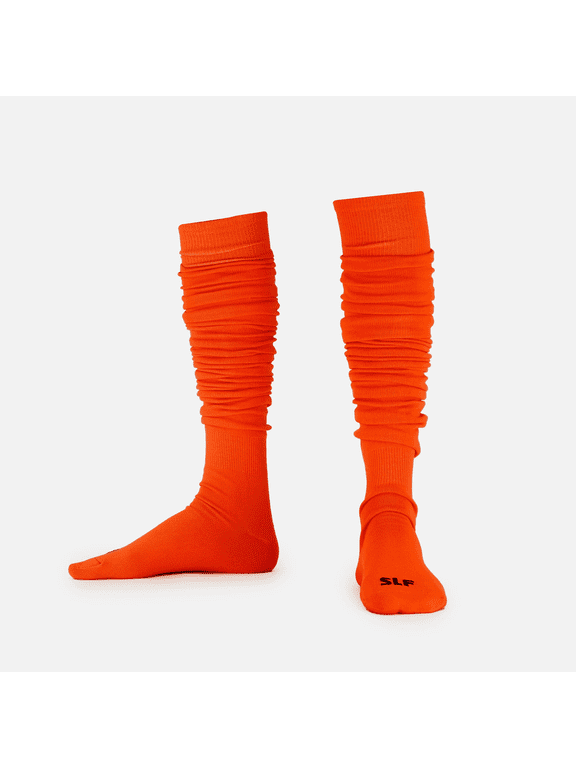 Hue Orange Long Scrunchie Socks