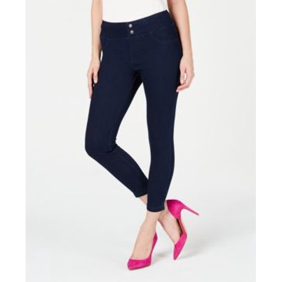 Hue Original Denim Capris (Dark Rinse, XS)