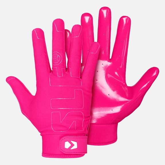 Hue Pink Sticky Football Receiver Gloves