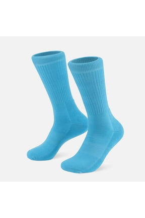 Hue Sky Blue Crew Socks