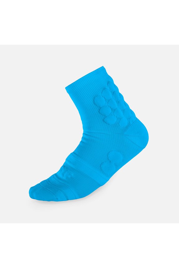 Hue Sky Blue Football Padded Short Socks