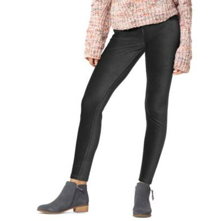 Hue Stretch Fit Black Corduroy Pocket Fashion Leggings S
