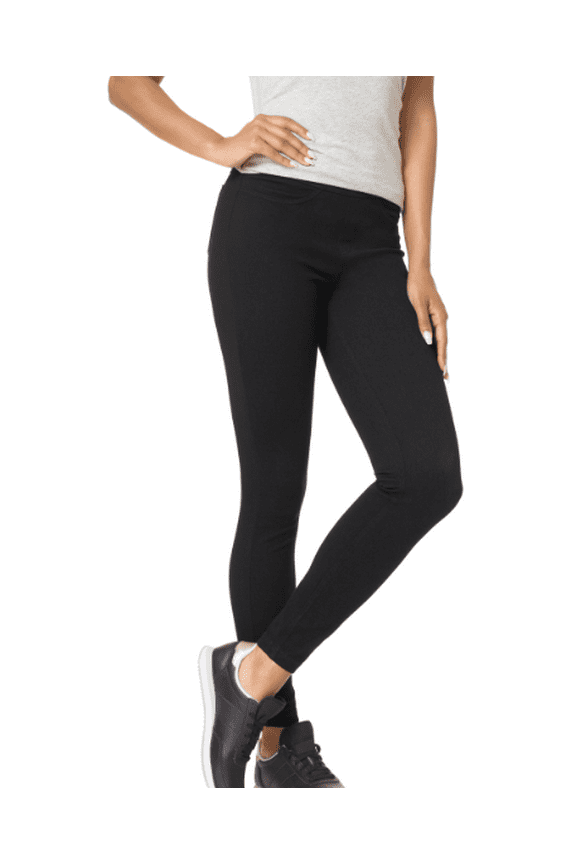 Women's Black Classic Stretch Denim Leggings, Medium