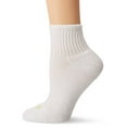 thumbnail image 1 of Hue Women's Mini Crew Sock 6-Pack, White, One Size, 1 of 6