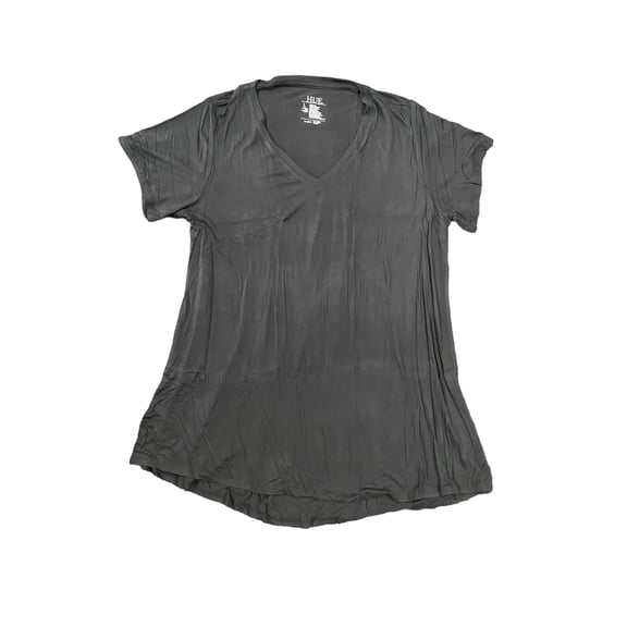 Hue Women's Short Sleeve Hi-Lo Perfect Legging Tagless Tee (Black, S)