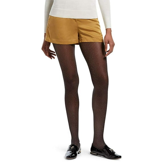 Hue Womens Fashion With Control Top Tights , Metallic Pinstripe/Black (1)