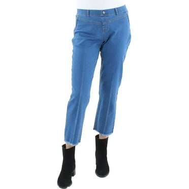 Hue Womens Straight Leg Cropped Jeggings
