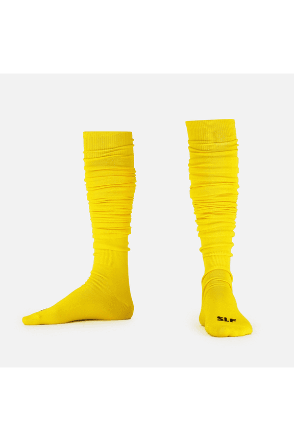 Hue Yellow Long Scrunchie Socks