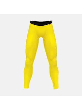 Mens yellow compression pants hotsell