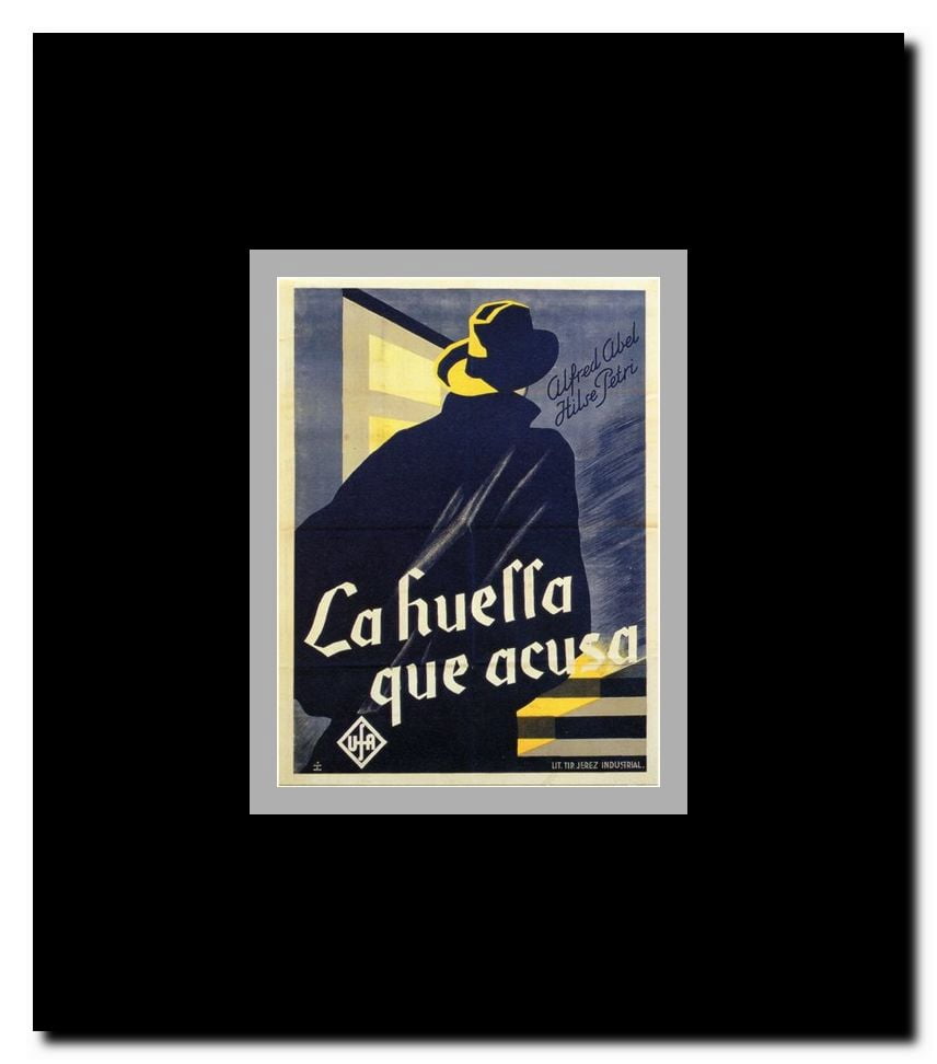 Huella Que Acusa Framed Movie Poster