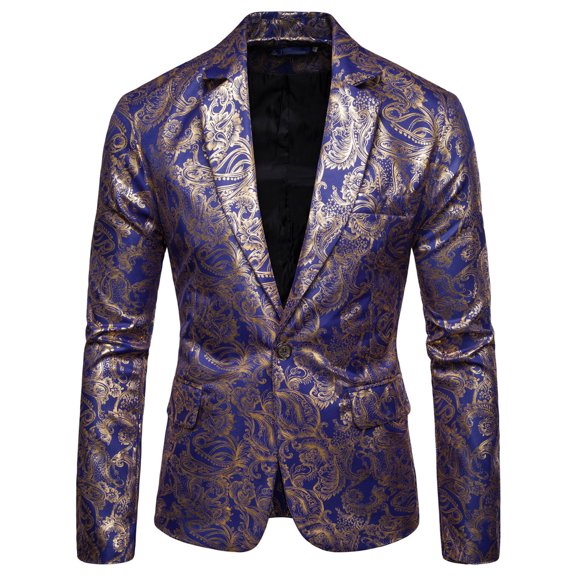 Hueook Blazers for Men Big and Tall Men's Casual Single-breasted Fashion Suit Business Casual Suit Wool Coat Clearance Long Sleeve Jacket Tops Men Fashion
