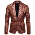 thumbnail image 1 of Hueook Blazers for Men Big and Tall Men's Casual Single-breasted Fashion Suit Business Casual Suit Wool Coat Clearance Long Sleeve Jacket Tops Men Fashion, 1 of 9