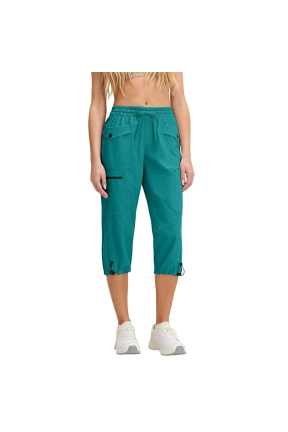 Capri Pants for Women Cargo Women Tight Elastic Comfortable Fitness Pants Jogger Yoga Pants Outdoor Sports Casual Pants Mint Green S