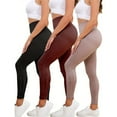 thumbnail image 1 of Hueook Compression Leggings for Women Leggings Fashion Womens Yoga Leggings Fitness Running Gym Ladies Sports Solid Minutes Pants Pink M, 1 of 8