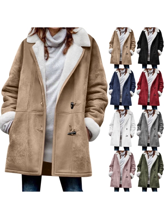 Corduroy Jacket Women Warm Quilted Jackets for Women Long Sleeve Floral Soild Puffer Jacket Coats with Pockets Blue XL