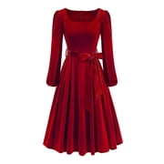 Explore Red Velvet Dresses for Fashionable Styles at Walmart