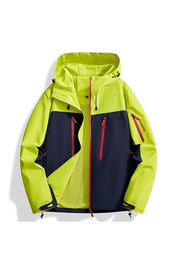 Fall Jackets for Women Insulated Travel Spring and Fall Thin Waterproof and Windproof Workwear Jacket Yellow 4X