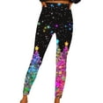 thumbnail image 1 of Hueook Fleece Lined Leggings Women Leggings Women High Waist Yoga Tights Novelty Soft Comfy Activewear Yoga Pants Trousers Multicolor M, 1 of 8