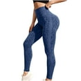thumbnail image 1 of Hueook Fleece Lined Leggings Women Women's New Thread Seamless Tight High Waist Sports Yoga Pants Blue S, 1 of 7