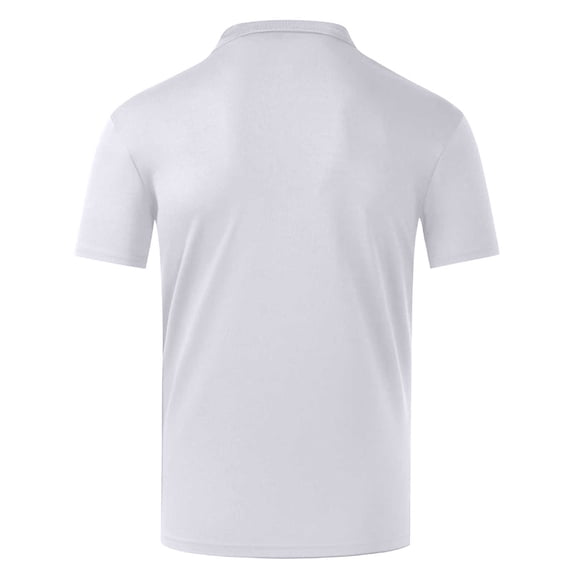 Hueook Golf Tops Dressy Polo Shirts Work T Shirts Casual Women's Solid Sports Quick Dry Shirt Men's and Women's Short Sleeve V-neck Top/Shirt White XL